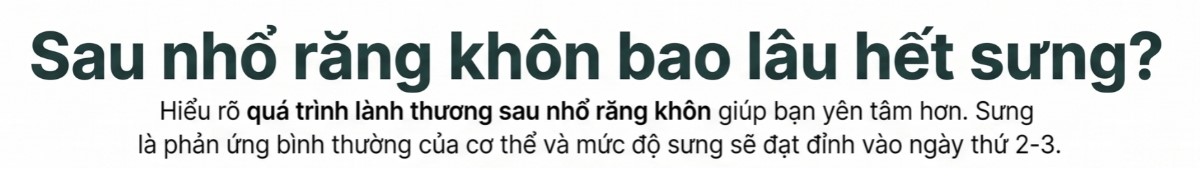 SAU NHỔ RĂNG KHÔN BAO LÂU HẾT SƯNG BÌA