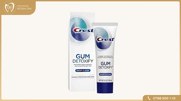 Kem đánh răng Crest Gum Detoxify Deep Clean Toothpaste