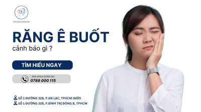 RĂNG Ê BUỐT KHI UỐNG NƯỚC LẠNH – CẢNH BÁO GÌ?