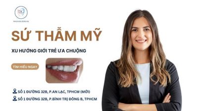 RĂNG SỨ THẨM MỸ – XU HƯỚNG ĐƯỢC GIỚI TRẺ ƯA CHUỘNG