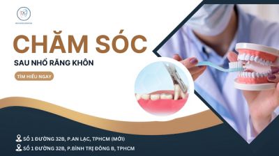 C&Aacute;CH CHĂM S&Oacute;C SAU KHI NHỔ RĂNG KH&Ocirc;N NHANH L&Agrave;NH