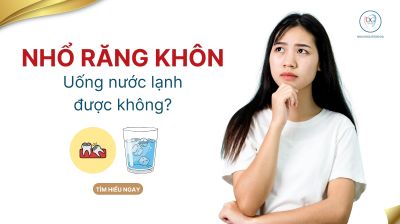 Nhổ răng kh&ocirc;n bao l&acirc;u uống được nước lạnh